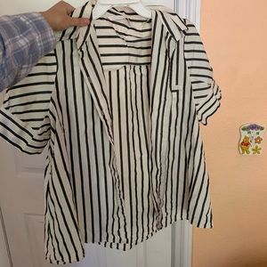 Stripped button up
